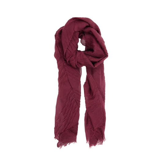 Magenta Matelasse Scarf