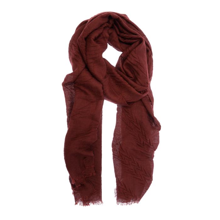 Burgundy Matelasse Scarf