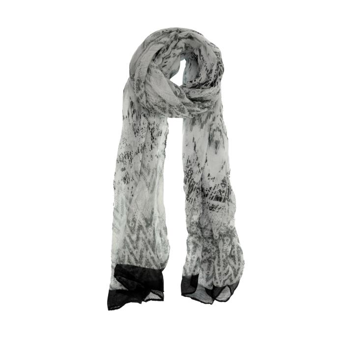 Onyx Geo Chevron Scarf