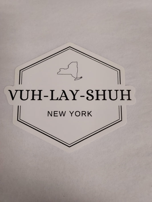 Valatie NY Vinyl Sticker