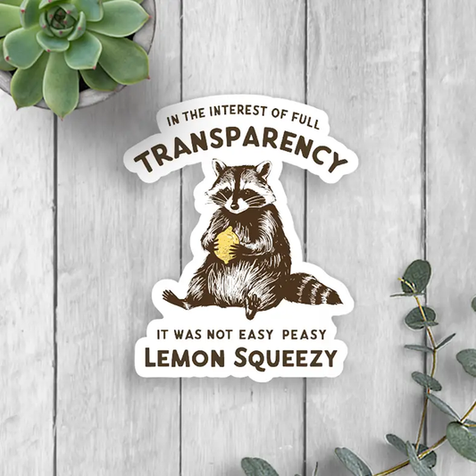 Lemon Squeezy Vinyl Sticker
