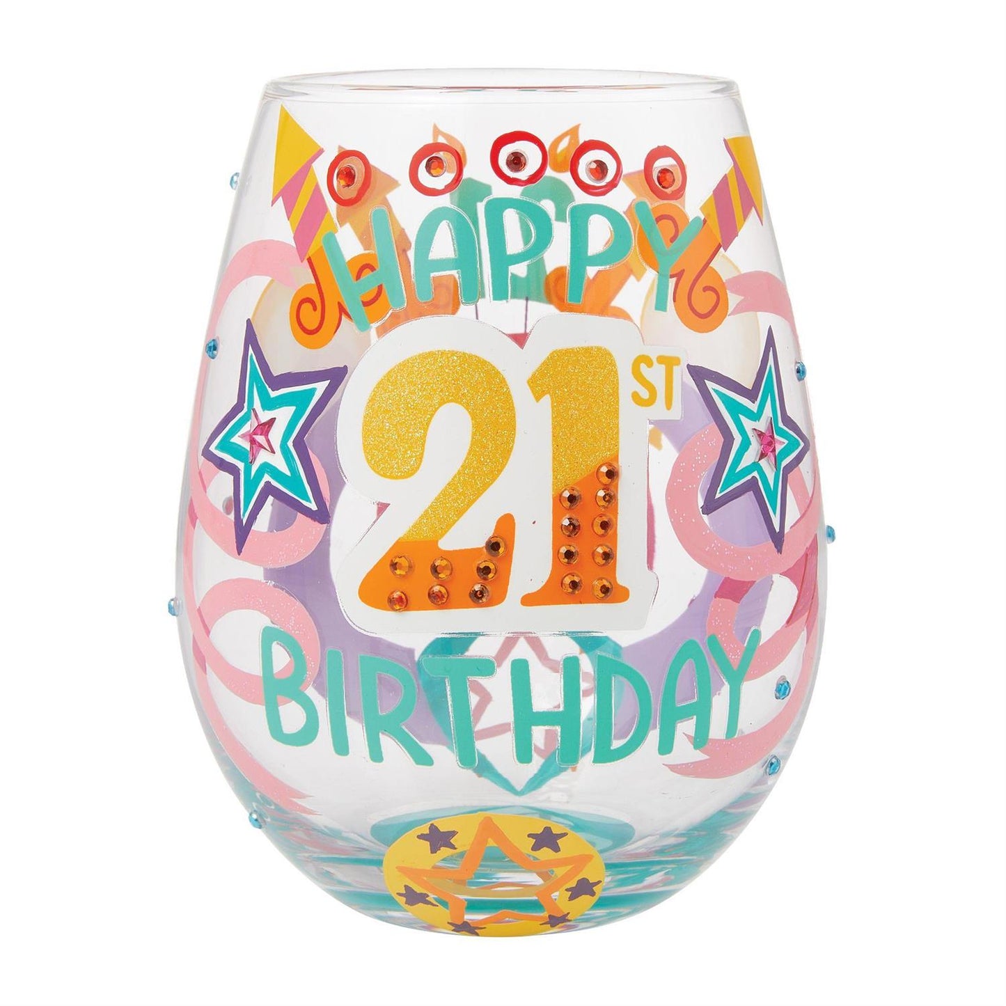 Happy 21ST Birthday Stemless