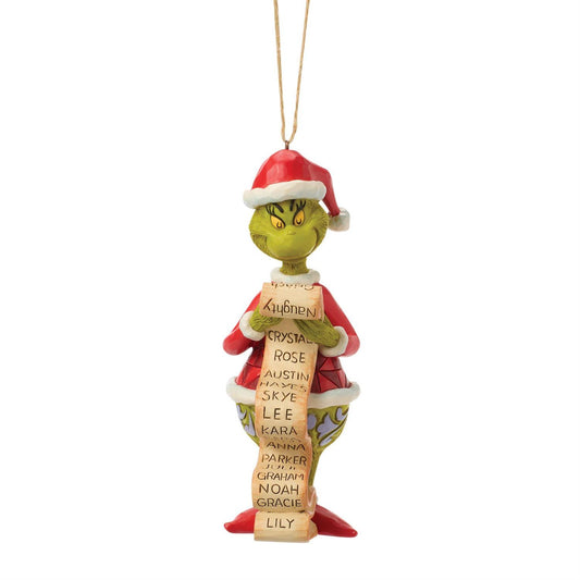 Grinch With List JS Figurine