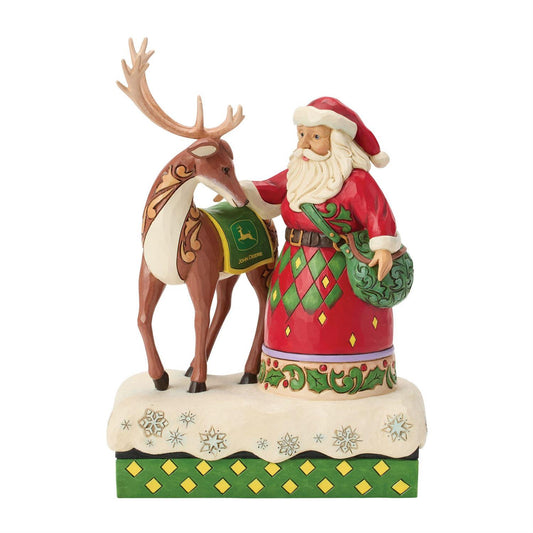 John Deere Santa & Reindeer