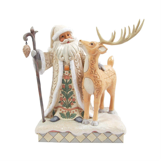Woodland Santa With Buck Figurine