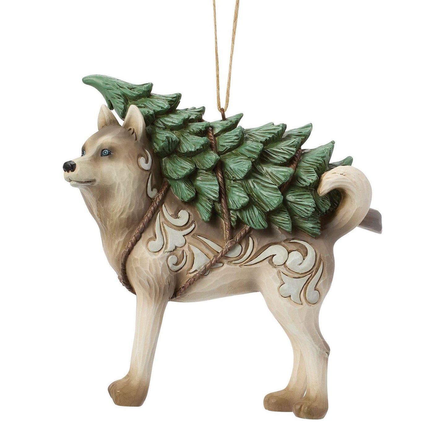 Woodland Wolf Ornament