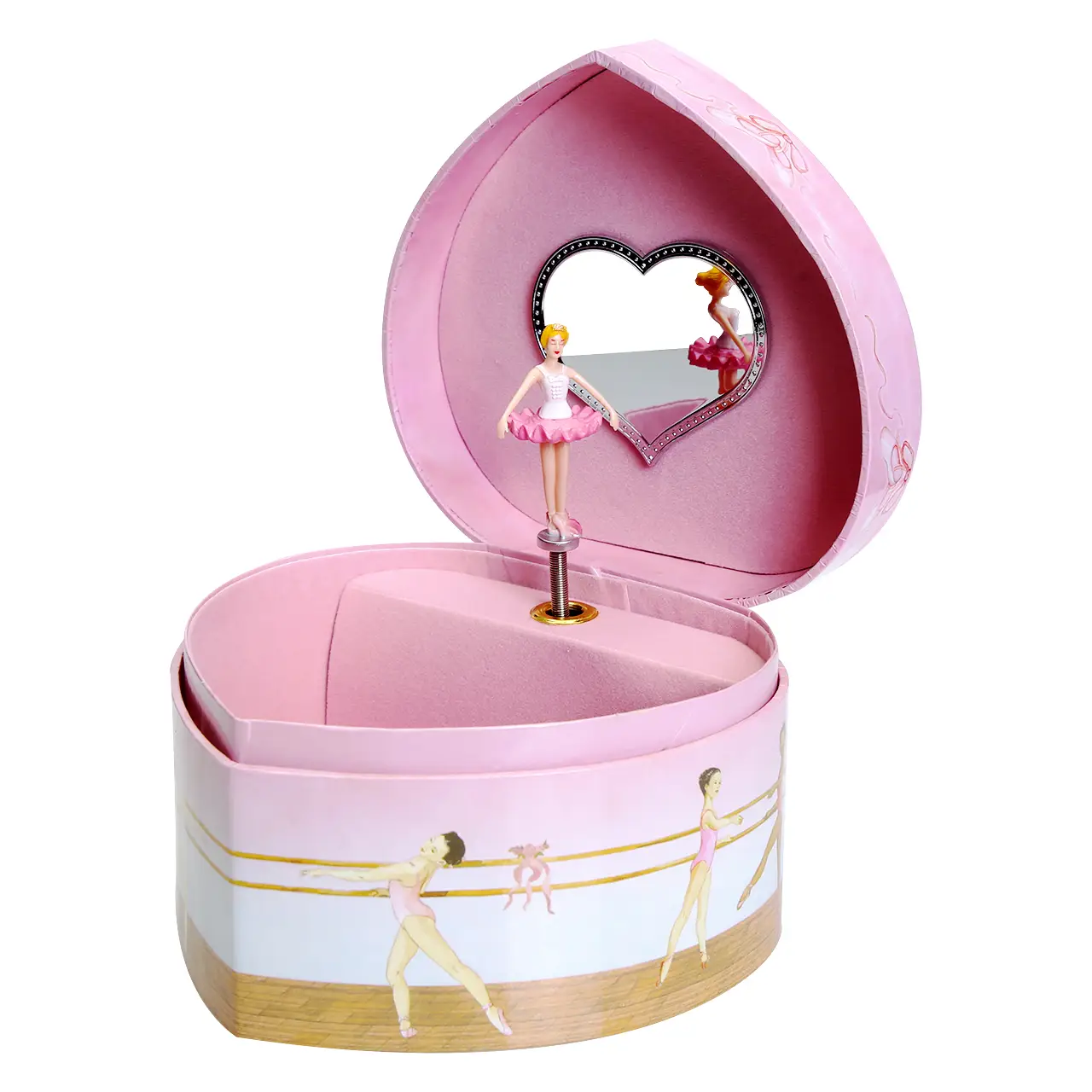 BALLERINA Heart MUSIC JEWELRY BOX
