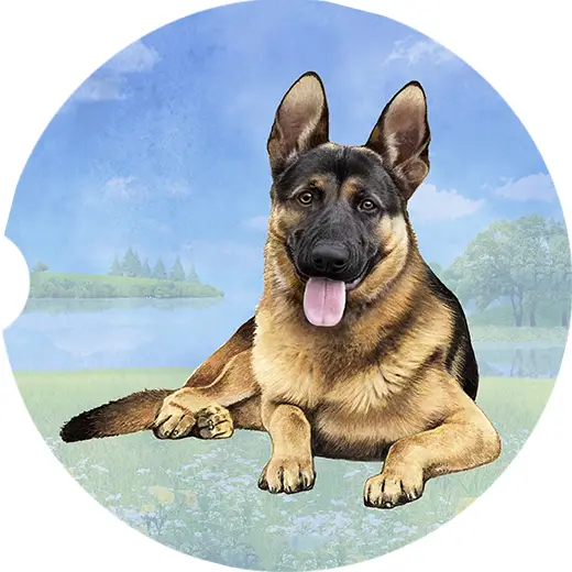 GERMAN SHEPHERD CAR COASTER