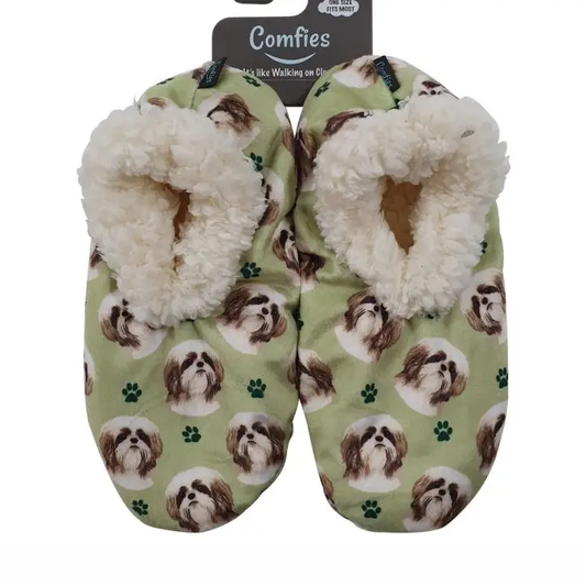 SHIH TZU TAN SLIPPERS