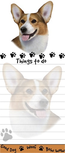 Welsh Corgi Diecut Notepad