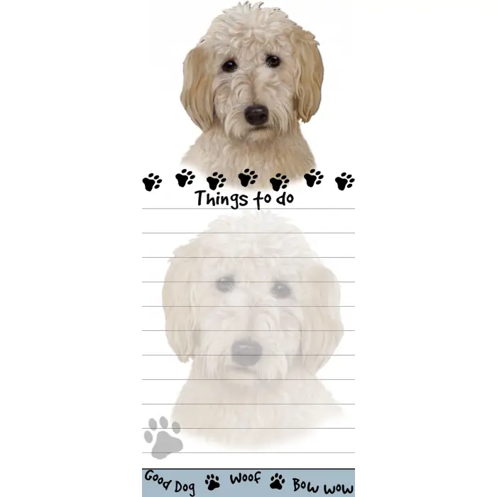 Goldendoodle Diecut Notepad
