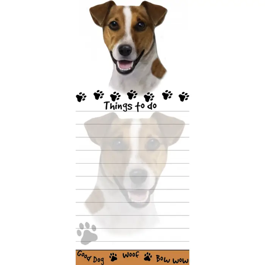 Jack Russell Diecut Notepad