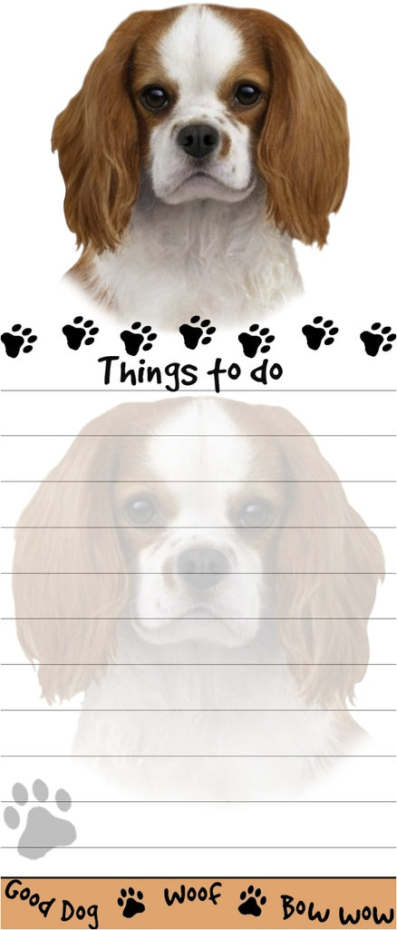 Cav King Charles Diecut Notepad