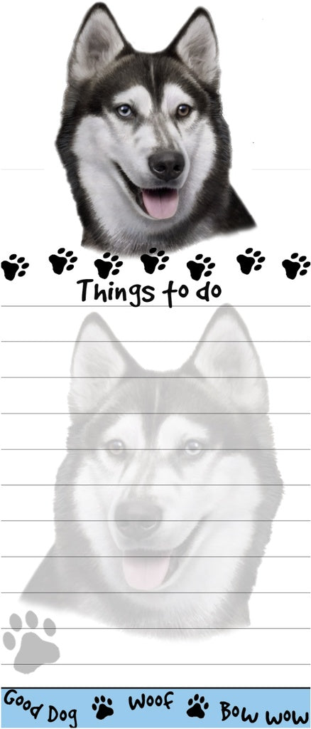 Siberian Husky Diecut Notepad