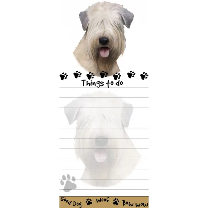 Soft Coated Wheaten Terr Diecut Notepad