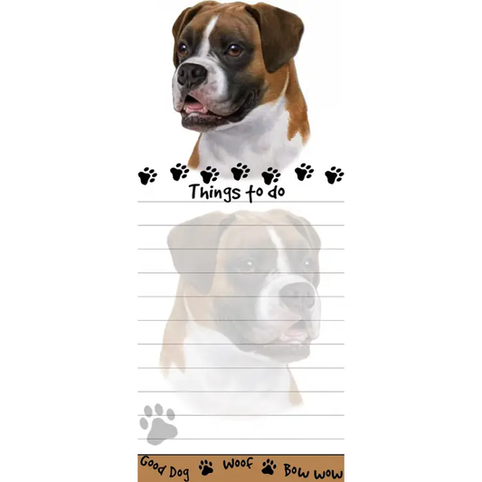 Boxer Uncropped Diecut Notepad