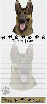 German Shepherd Diecut Notepad