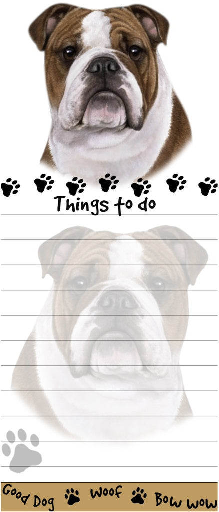 Bulldog Diecut Notepad
