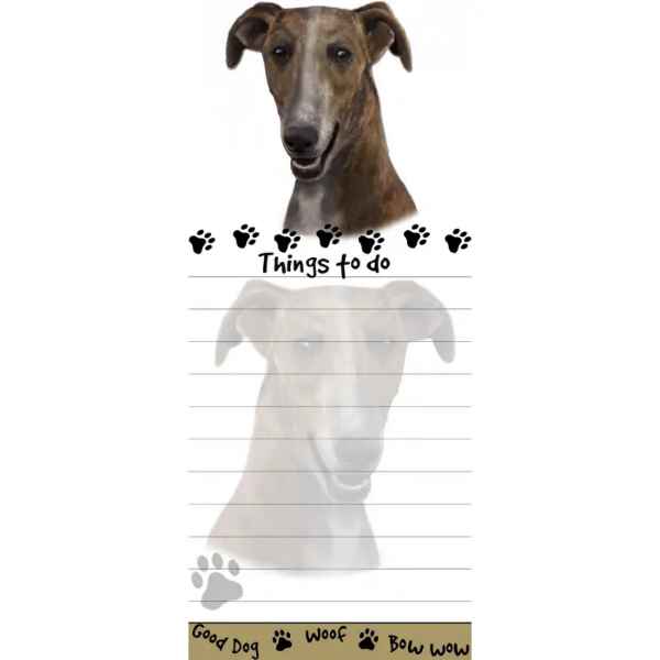 Brindle Greyhound Notepad