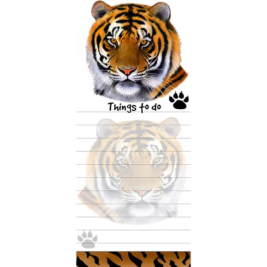 Tiger Diecut Notepad