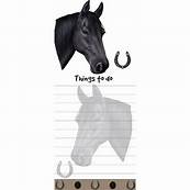 Black Horse Diecut Notepad