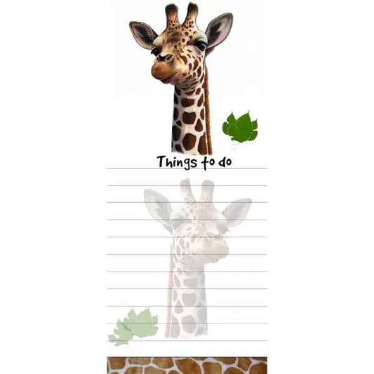Giraffe Diecut Notepad