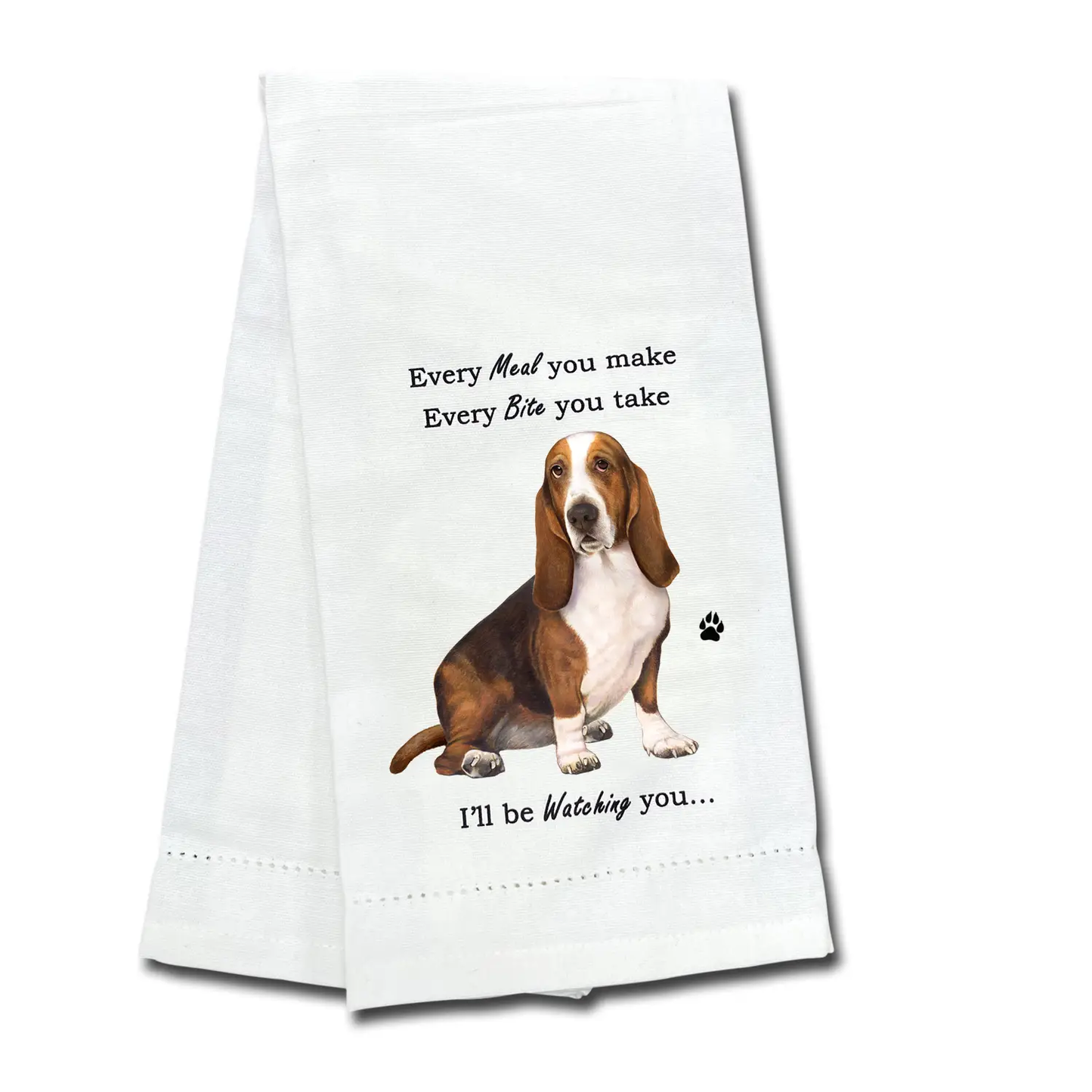 BASSET HOUND EVERY BITE TOWEL