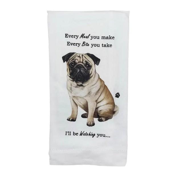 Pug Every Bite Towel