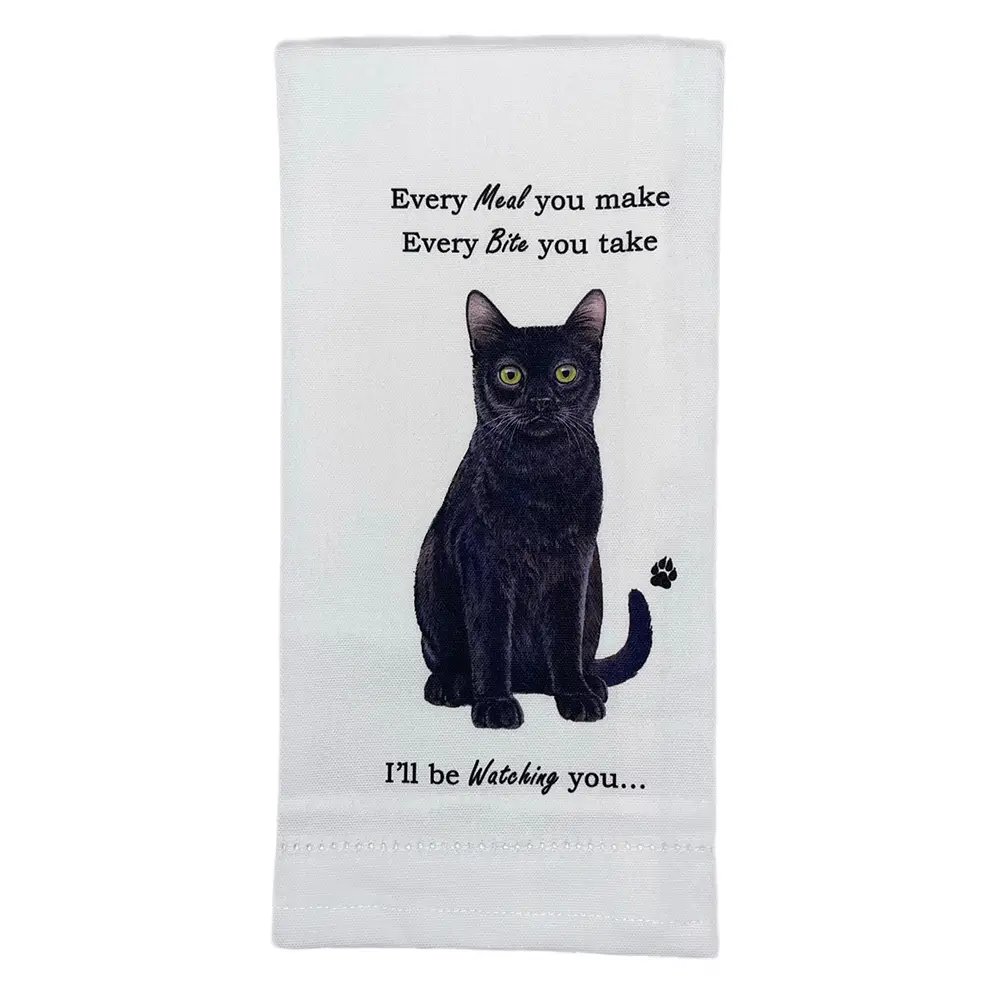 BLACK CAT EVERY BITE TOWEL