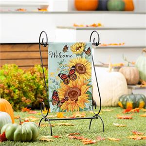 Sunflower Butterflies Garden Flag