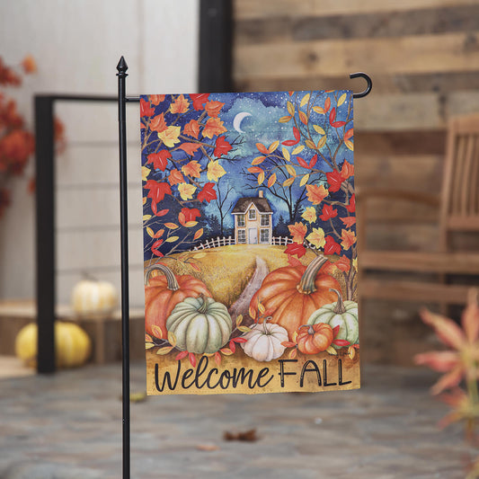 Alive in Fall Garden Flag