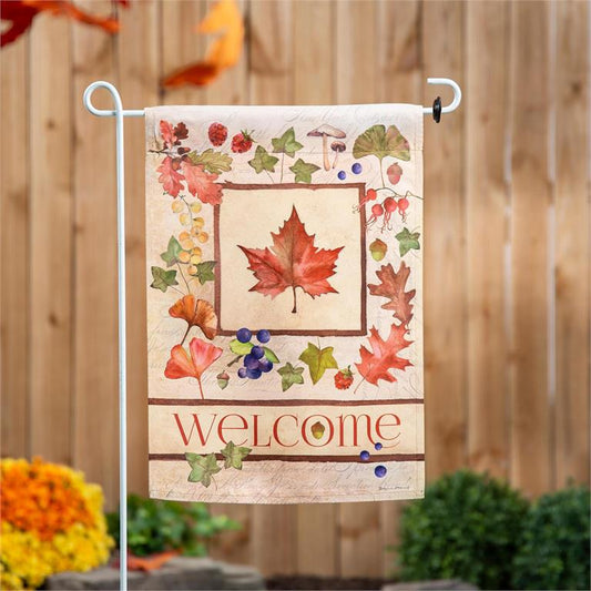 WELCOME FALL LEAF Garden Flag