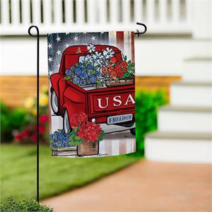 USA TRUCK GARDEN FLAG