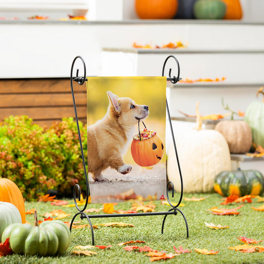 HALOWEEN PUPPY Garden Flag