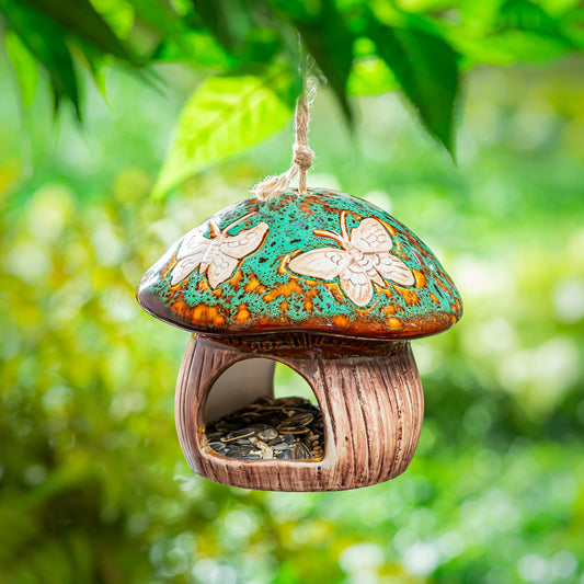 Mushroom Birdfeeder