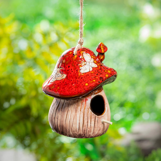 Mushroom Handing Birdhouse