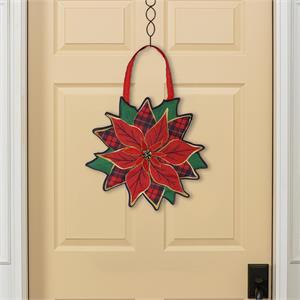 POINSETTIA DOOR DECOR