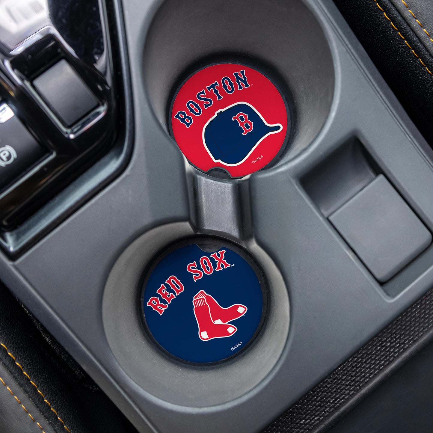 Boston Red Sox Car Coaster Set