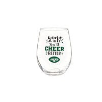 NY JETS 17OZ Stemless Glass