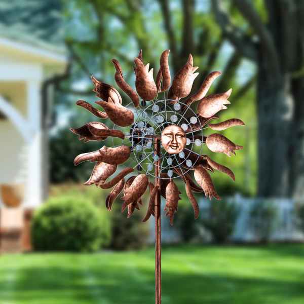 75" Copper Sun WIND SPINNER