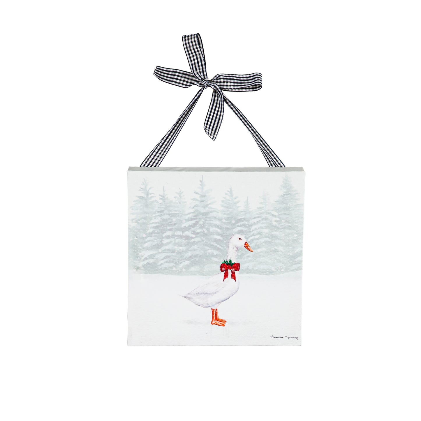 HOLIDAY GOOSE MINI CANVAS