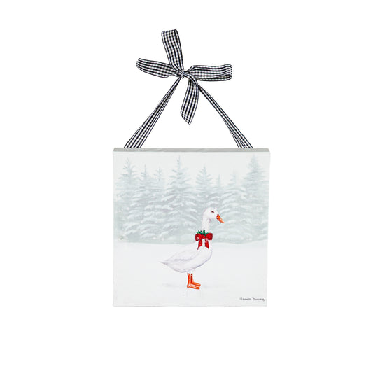 HOLIDAY GOOSE MINI CANVAS