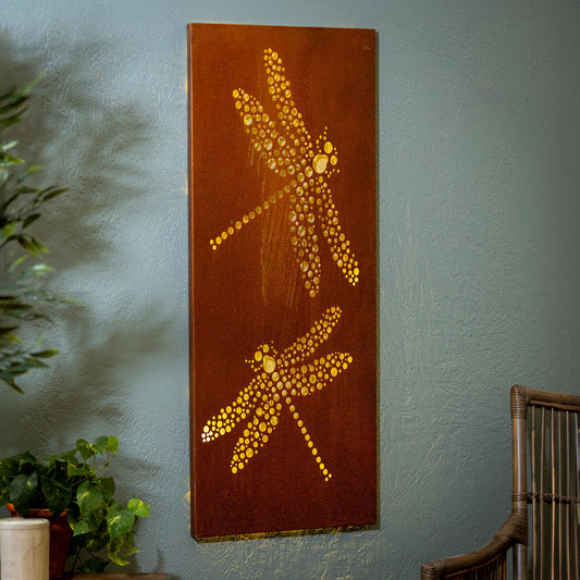 15X40 Dragonfly LED Laser Cut Wall Art