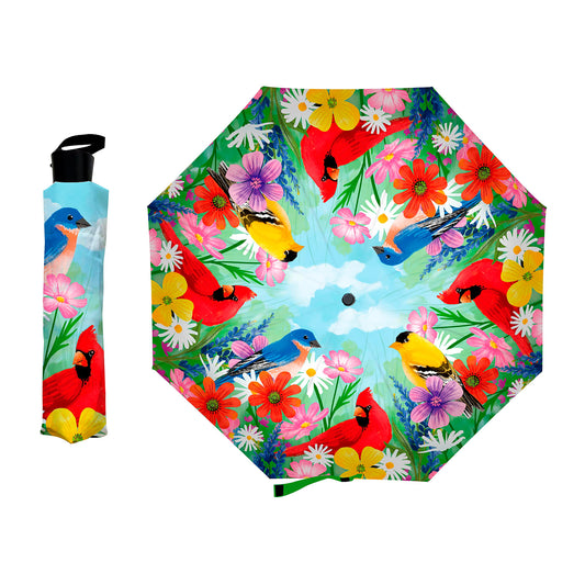 Feathered Trio Compact Umbrella