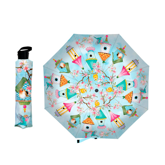 Birds & Birdhouses Compact Umbrella