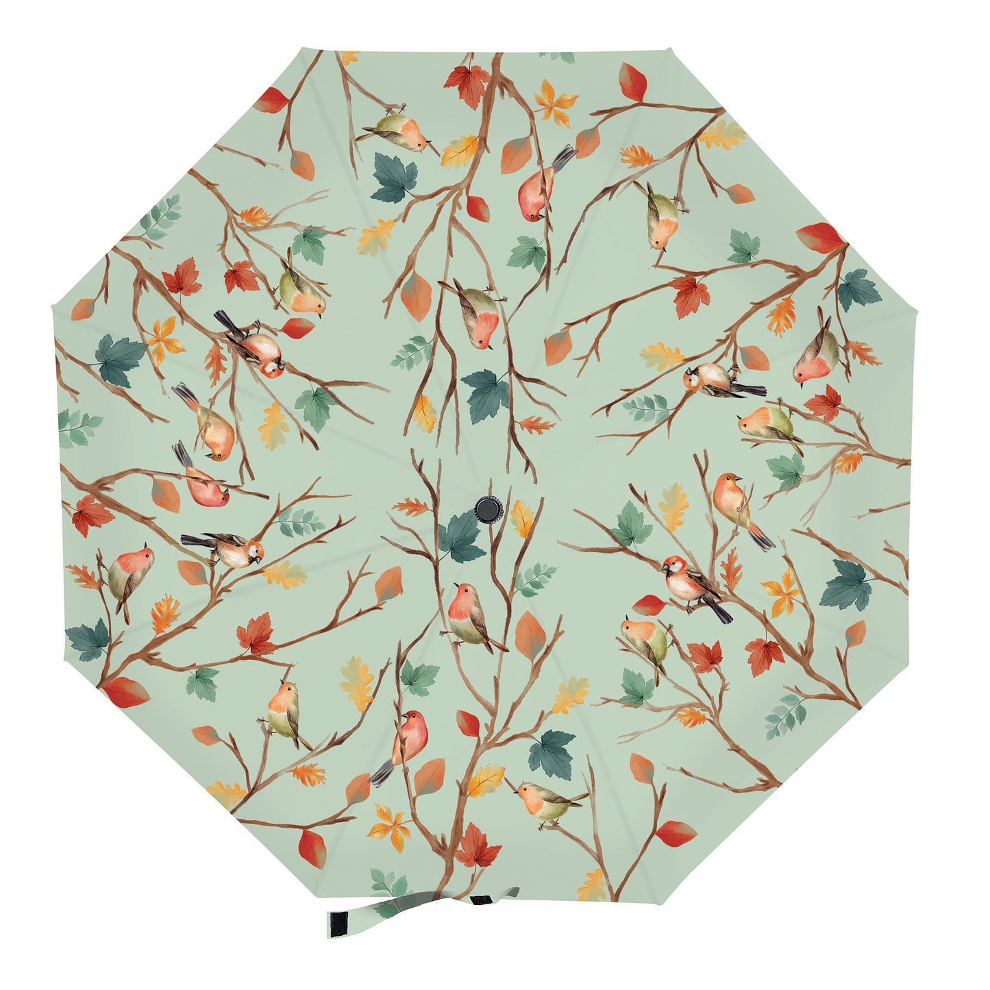 Autumn Birds Compact Umbrella