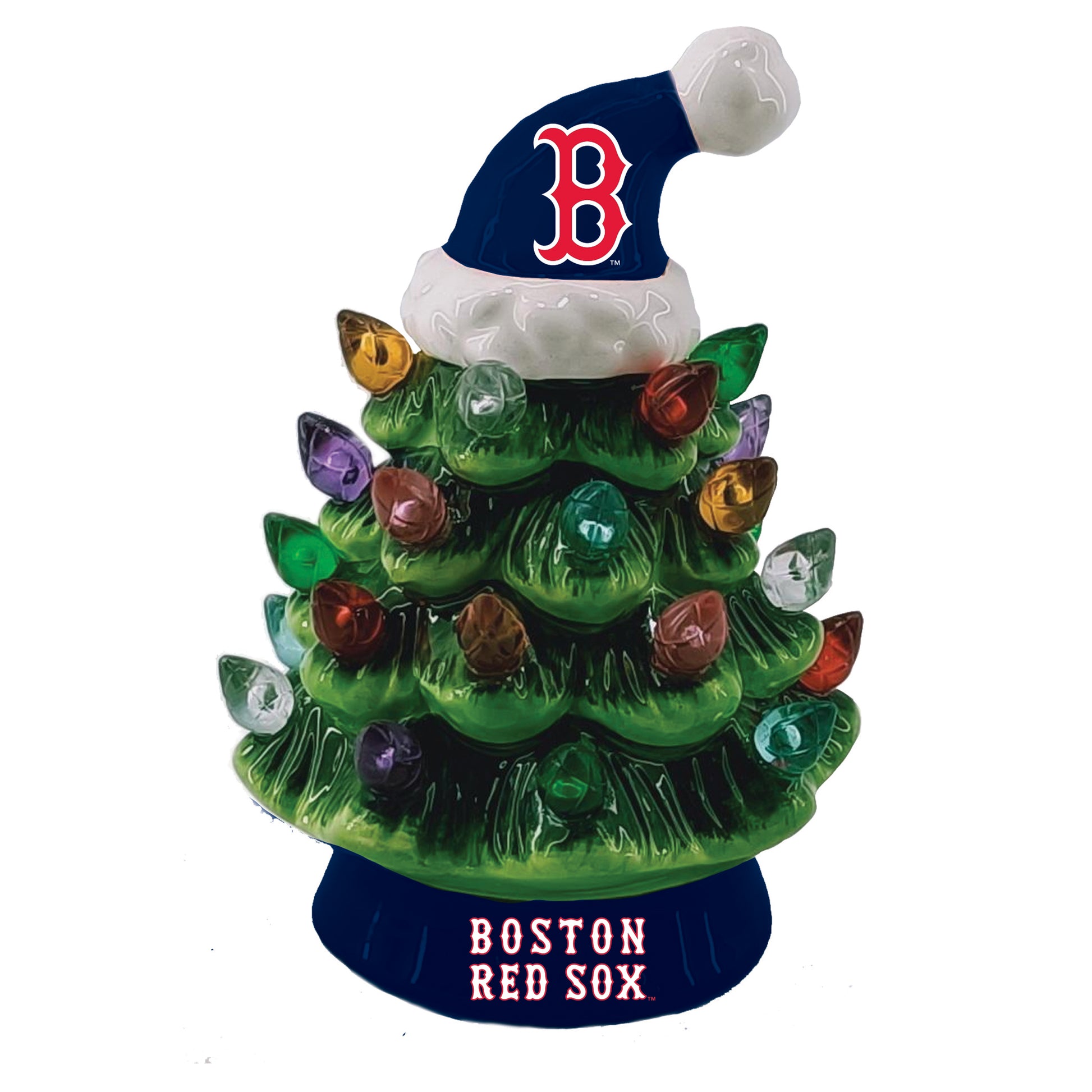 Red Socks Light Up Tree 8"