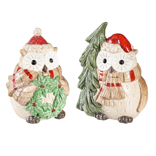 Christmas Owl Table Decor