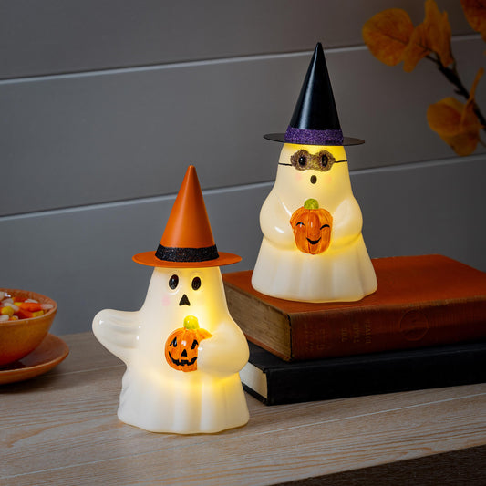 Ghost Witch Led Glass Table Decor