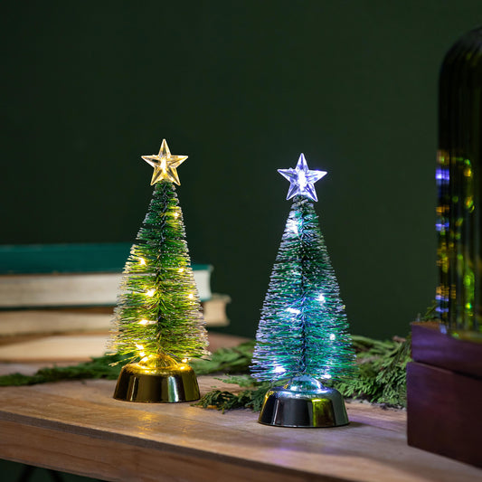 7.5" Bottle Brush Led Tree